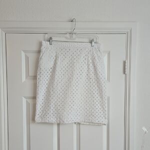 Elegant White Lace Skirt